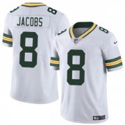 Cheap Men's Green Bay Packers #8 Josh Jacobs White Vapor Limited Football Stitched Jersey