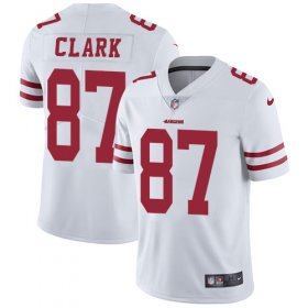 Wholesale Cheap Nike 49ers #87 Dwight Clark White Men\'s Stitched NFL Vapor Untouchable Limited Jersey