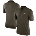 Wholesale Cheap Men's San Francisco 49ers Nike Olive Salute to Service Sideline Polo T-Shirt