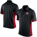 Wholesale Cheap Men's Nike NFL San Francisco 49ers Black Team Issue Performance Polo
