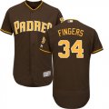 Wholesale Cheap Padres #34 Rollie Fingers Brown Flexbase Authentic Collection Stitched MLB Jersey