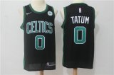 Wholesale Cheap Nike Boston Celtics 0 Jayson Tatum Black Stitched Swingman Jersey