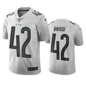 Wholesale Cheap Los Angeles Chargers #42 Uchenna Nwosu White Vapor Limited City Edition NFL Jersey