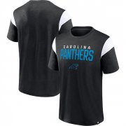 Wholesale Men's Carolina Panthers Black White Home Stretch Team T-Shirt