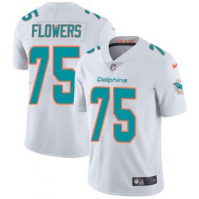 Wholesale Cheap Nike Dolphins #75 Ereck Flowers White Youth Stitched NFL Vapor Untouchable Limited Jersey