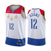 Wholesale Cheap Nike Pelicans #12 Steven Adams White NBA Swingman 2020-21 City Edition Jersey