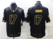 Wholesale Cheap Men's Las Vegas Raiders #17 Davante Adams Black Gold Salute To Service Limited Stitched Jersey