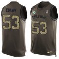 Wholesale Cheap Nike Dolphins #53 Kyle Van Noy Green Men's Stitched NFL Limited Salute To Service Tank Top Jersey