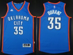 Wholesale Cheap Oklahoma City Thunder #35 Kevin Durant Revolution 30 Swingman 2014 New Blue Jersey