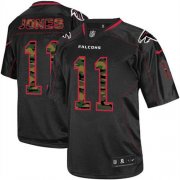 Wholesale Cheap Nike Falcons #11 Julio Jones Black Men's Stitched NFL Elite Camo Fashion Jersey