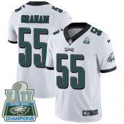 Wholesale Cheap Nike Eagles #55 Brandon Graham White Super Bowl LII Champions Men's Stitched NFL Vapor Untouchable Limited Jersey