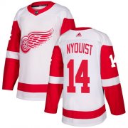 Wholesale Cheap Adidas Red Wings #14 Gustav Nyquist White Road Authentic Stitched NHL Jersey