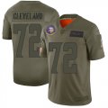 Wholesale Cheap Nike Vikings #72 Ezra Cleveland Camo Men's Stitched NFL Limited 2019 Salute To Service Jersey