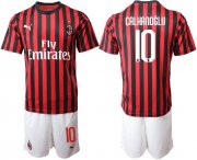 Wholesale Cheap AC Milan #10 Calhanoglu Home Soccer Club Jersey