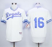 Wholesale Cheap Royals #16 Bo Jackson White 1974 Turn Back The Clock Stitched MLB Jersey