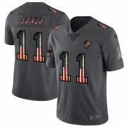 Wholesale Cheap Atlanta Falcons #11 Julio Jones Nike 2018 Salute to Service Retro USA Flag Limited NFL Jersey