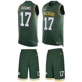 Wholesale Cheap Nike Packers #17 Davante Adams Green Team Color Men\'s Stitched NFL Limited Tank Top Suit Jersey