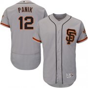 Wholesale Cheap Giants #12 Joe Panik Grey Flexbase Authentic Collection Road 2 Stitched MLB Jersey