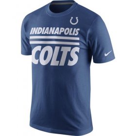 Wholesale Cheap Indianapolis Colts Nike Team Stripe T-Shirt Royal Blue
