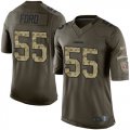 Wholesale Cheap Nike 49ers #55 Dee Ford Green Men's Stitched NFL Limited 2015 Salute To Service Jersey