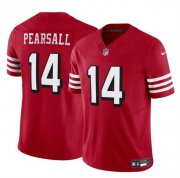 Cheap Youth San Francisco 49ers #14 Ricky Pearsall New Red 2024 Draft F.U.S.E. Vapor Untouchable Limited Football Stitched Jersey