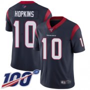 Wholesale Cheap Nike Texans #10 DeAndre Hopkins Navy Blue Team Color Men's Stitched NFL 100th Season Vapor Limited Jersey