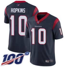 Wholesale Cheap Nike Texans #10 DeAndre Hopkins Navy Blue Team Color Men\'s Stitched NFL 100th Season Vapor Limited Jersey