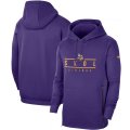 Wholesale Cheap Minnesota Vikings Nike Sideline Local Performance Pullover Hoodie Purple