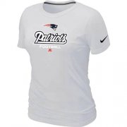 Wholesale Cheap Women's Nike New England Patriots Critical Victory NFL T-Shirt White