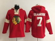 Wholesale Cheap Chicago Blackhawks #7 Brent Seabrook Red Pullover NHL Hoodie