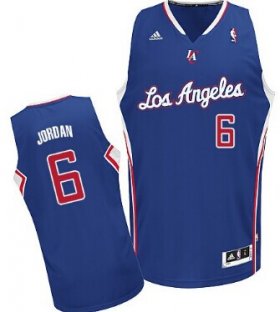 Wholesale Cheap Los Angeles Clippers #6 DeAndre Jordan Blue Swingman Jersey