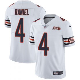 Wholesale Cheap Nike Bears #4 Chase Daniel White Men\'s 100th Season Stitched NFL Vapor Untouchable Limited Jersey