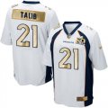 Wholesale Cheap Nike Broncos #21 Aqib Talib White Men's Stitched NFL Game Super Bowl 50 Collection Jersey