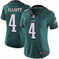 Wholesale Cheap Nike Eagles #4 Jake Elliott Midnight Green Team Color Women's Stitched NFL Vapor Untouchable Limited Jersey