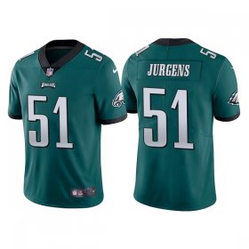 Wholesale Cheap Men\'s Philadelphia Eagles #51 Cameron Jurgens Green Vapor Untouchable Limited Stitched Jersey