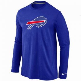Wholesale Cheap Nike Buffalo Bills Logo Long Sleeve T-Shirt Blue