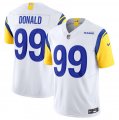 Wholesale Cheap Men's Los Angeles Rams #99 Aaron Donald White 2023 F.U.S.E. Vapor Untouchable Limited Stitched Jersey