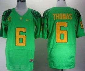 Wholesale Cheap Oregon Ducks #6 DeAnthony Thomas 2013 Light Green Elite Jersey