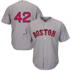 Wholesale Cheap Boston Red Sox #42 Majestic 2019 Jackie Robinson Day Official Cool Base Jersey Gray