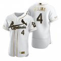 Wholesale Cheap St. Louis Cardinals #4 Yadier Molina White Nike Men's Authentic Golden Edition MLB Jersey