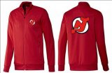 Wholesale Cheap NHL New Jersey Devils Zip Jackets Red