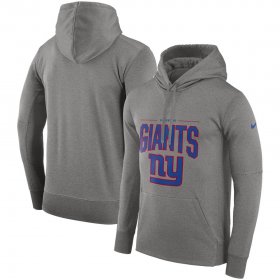Wholesale Cheap New York Giants Nike Sideline Property of Performance Pullover Hoodie Gray