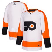 Wholesale Cheap Adidas Flyers Blank White Road Authentic Stitched NHL Jersey