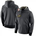 Wholesale Cheap Men's Philadelphia Eagles Nike Anthracite Salute to Service Player Performance Hoodie