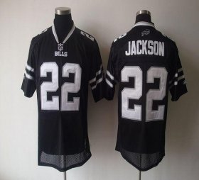 Wholesale Cheap Bills #22 Fred Jackson Black Shadow Stitched NFL Jersey