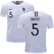 Wholesale Cheap France #5 Umtiti Away Kid Soccer Country Jersey