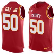 Wholesale Cheap Nike Chiefs #50 Willie Gay Jr. Red Team Color Men's Stitched NFL Limited Tank Top Jersey