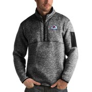 Wholesale Cheap Colorado Avalanche Antigua Fortune Quarter-Zip Pullover Jacket Charcoal