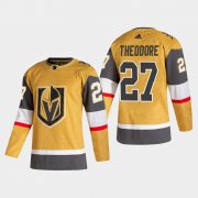 Cheap Vegas Golden Knights #27 Shea Theodore Men's Adidas 2020-21 Authentic Player Alternate Stitched NHL Jersey Gold