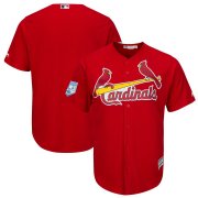 Wholesale Cheap Cardinals Blank Red 2019 Spring Training Cool Base Stitched MLB Jersey